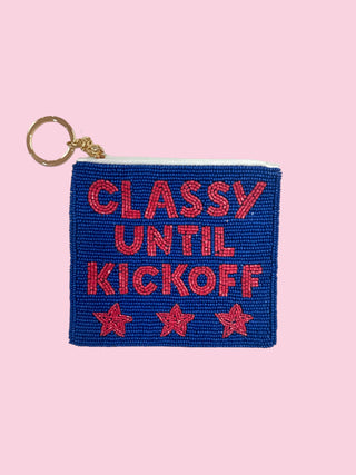 DARK BLUE/RED CLASSY UNTIL KICKOFF COIN PURSE (Mix & Match Styles-Accessories Collection ONLY/$100 Minimum) (Copy)