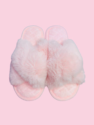 Pink Fuzzy Cozy Toes -  size extra small/small