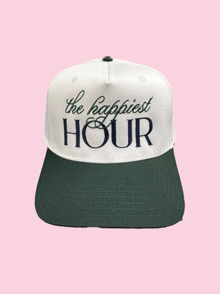 The Happiest Hour TRUCKER CANVAS - Green (Mix & Match Any 6 or More)