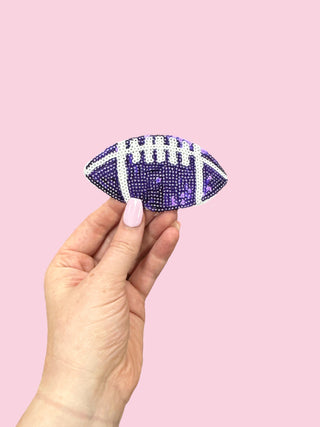 Football - Purple (HEAT PRESS) ($100 MINIMUM ON PATCHES)