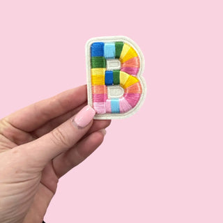 3" Alphabet Rainbow (STICKY BACK) "A-Z 26 Letters per Pack" $30 ($100 minimum on patches)
