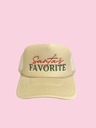 Santa's Favorite Trucker Hat - KHAKI (Mix & Match Any 6 or More)