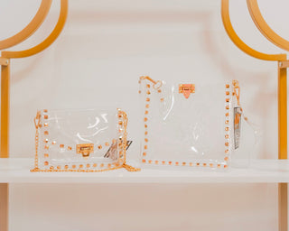 Large clear bag (Mix & Match Styles-Accessories Collection ONLY/$100 Minimum)