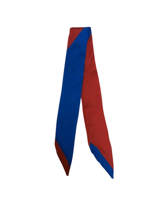 Twilly Scarf (BLUE/DARK RED)