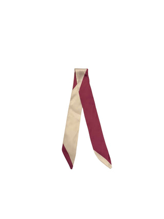 Twilly Scarf (BURGUNDY/CHAMPAGNE GOLD)