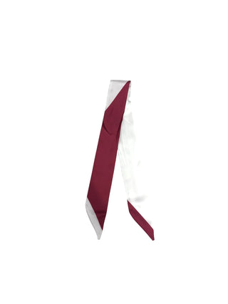 Twilly Scarf (BURGUNDY/WHITE)