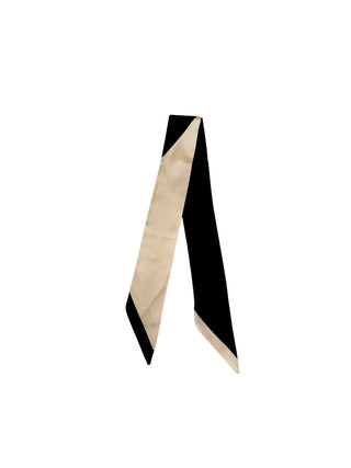 Twilly Scarf (CHAMPAGNE GOLD/BLACK)