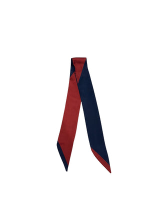 Twilly Scarf (NAVY/DARK RED)