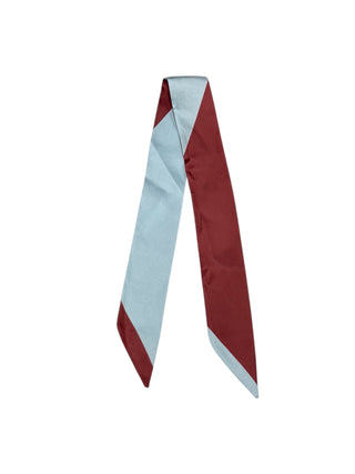 Twilly Scarf (WINE/LIGHT BLUE)