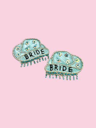 Cowgirl Bride Turq 18 (Mix & Match Any 10 or More Pairs)