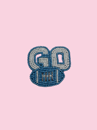 LIGHT BLUE GO GAME DAY PIN