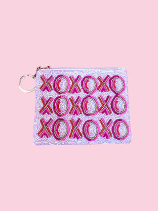 Beaded Coin Purse- XOXO (Mix & Match Styles-Accessories Collection ONLY/$100 Minimum)